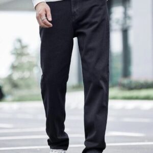 Vasura Jeans Loose Fit Mid Rise Black Men Denim Jeans