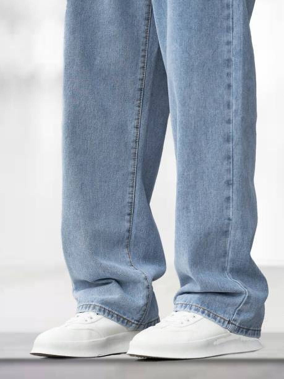 Vasura Jeans Boot-Leg Mid Rise Light Blue Men Denim Jeans - Image 4