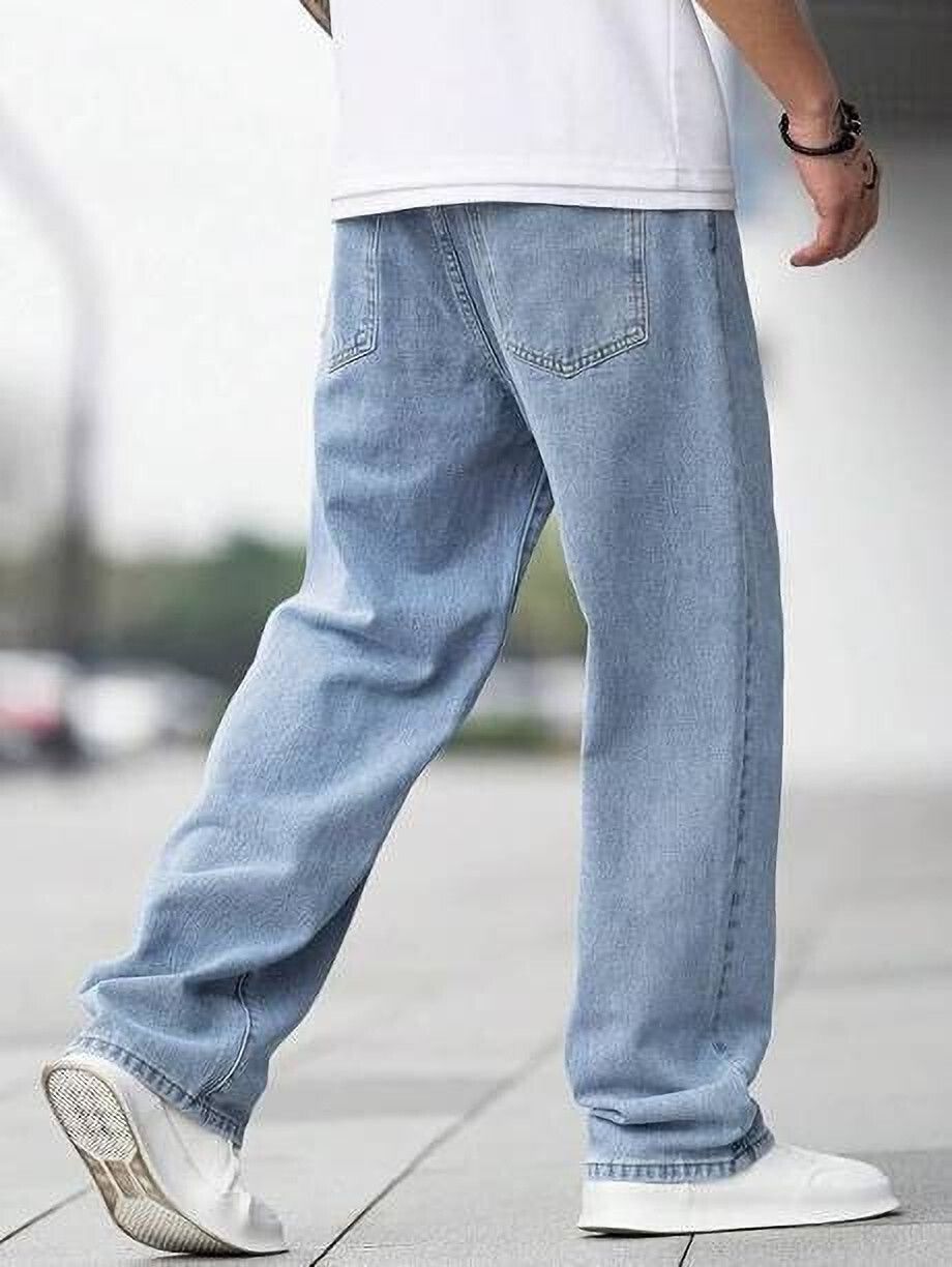 Vasura Jeans Loose Fit Mid Rise Light Blue Men Denim Jeans - Image 2