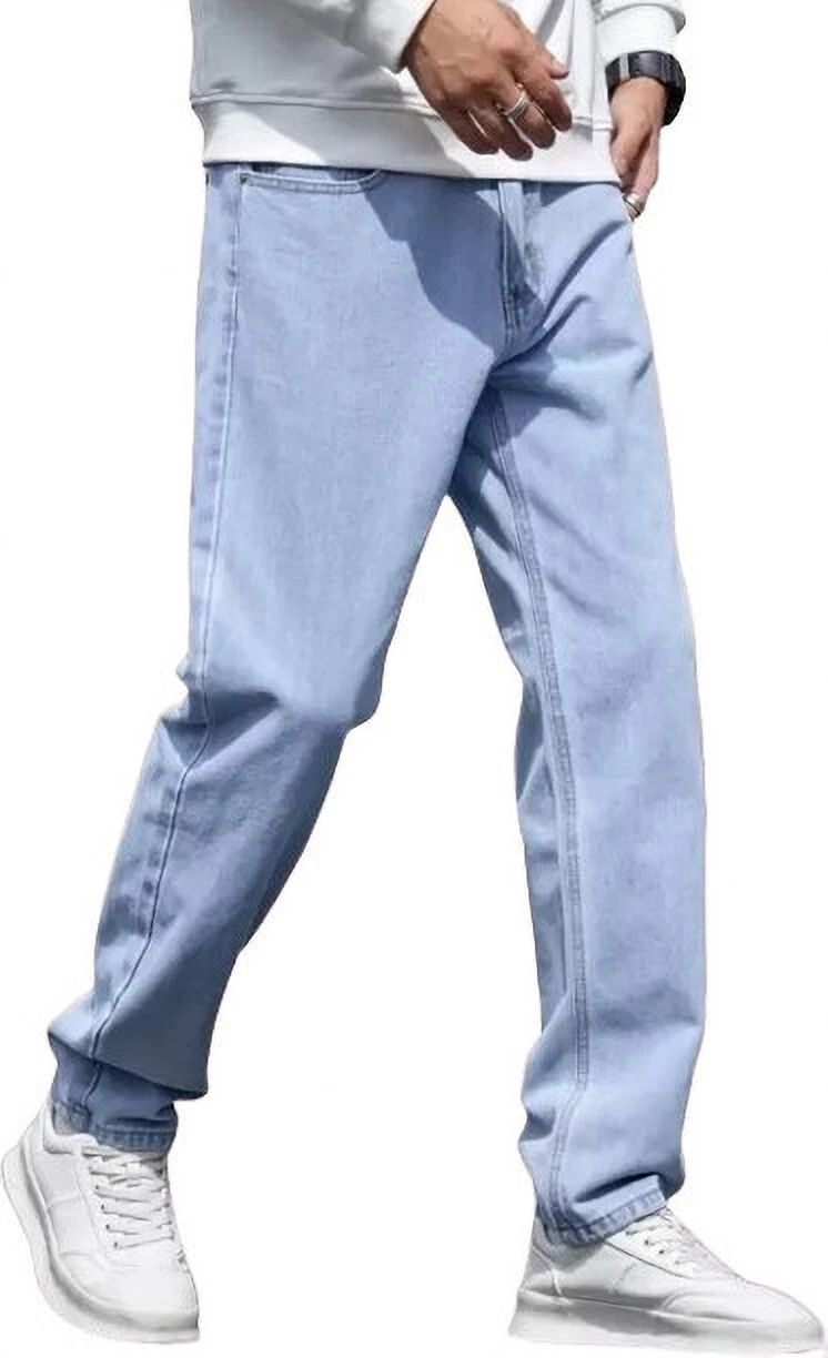 Vasura Jeans Boot-Leg Mid Rise Light Blue Men Denim Jeans - Image 3