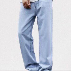 Vasura Jeans Loose Fit Mid Rise Light Blue Men Denim Jeans