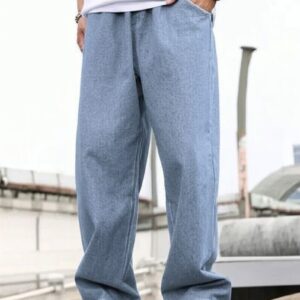 Vasura Jeans Loose Fit Mid Rise Light Blue Men Denim Jeans